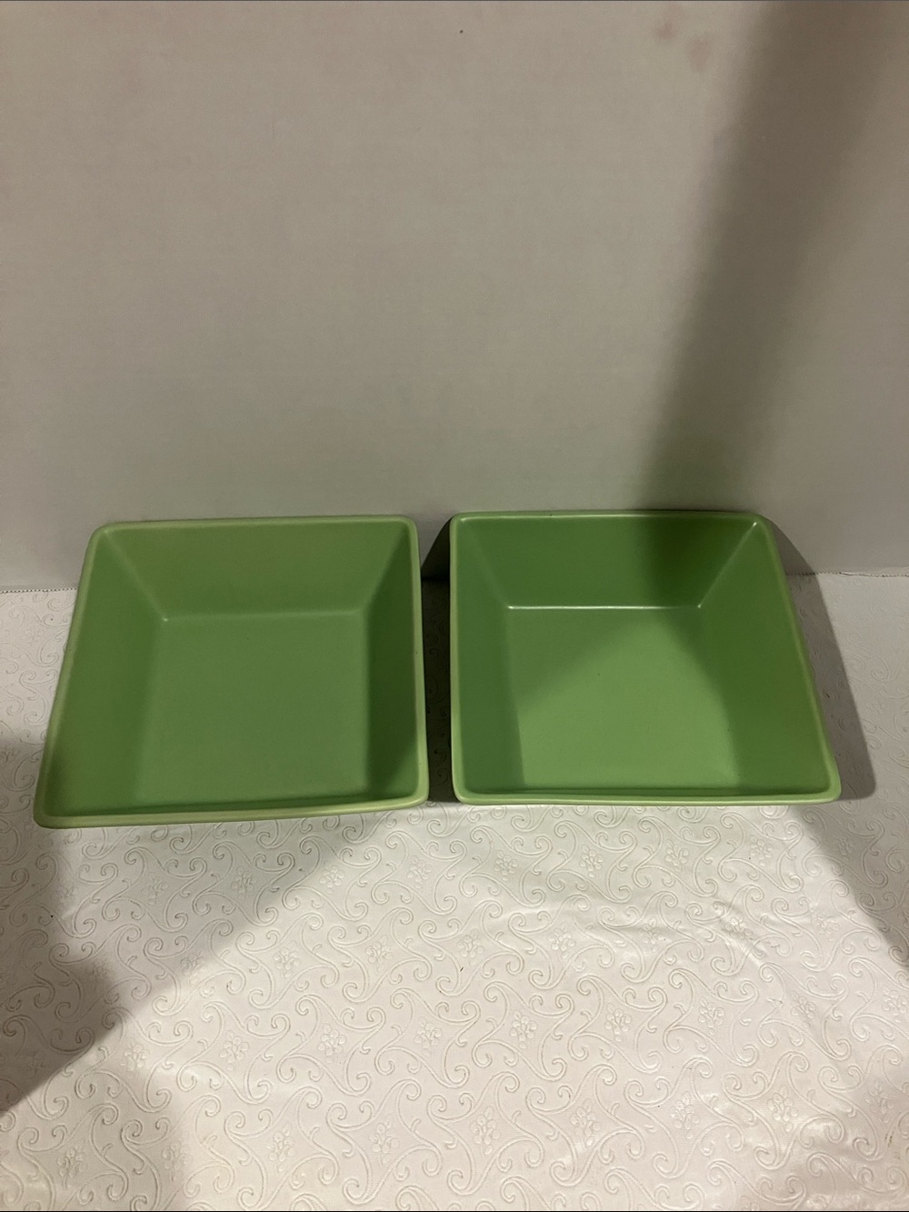 Corelle Green Square Serving Bowls - Pair